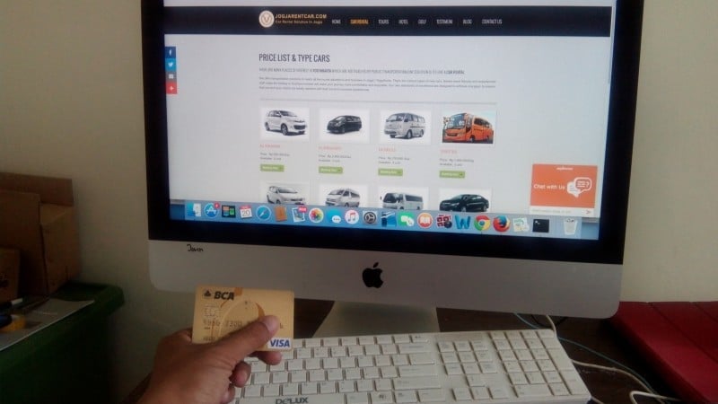 Pesan Online Sewa Mobil di Yogyakarta